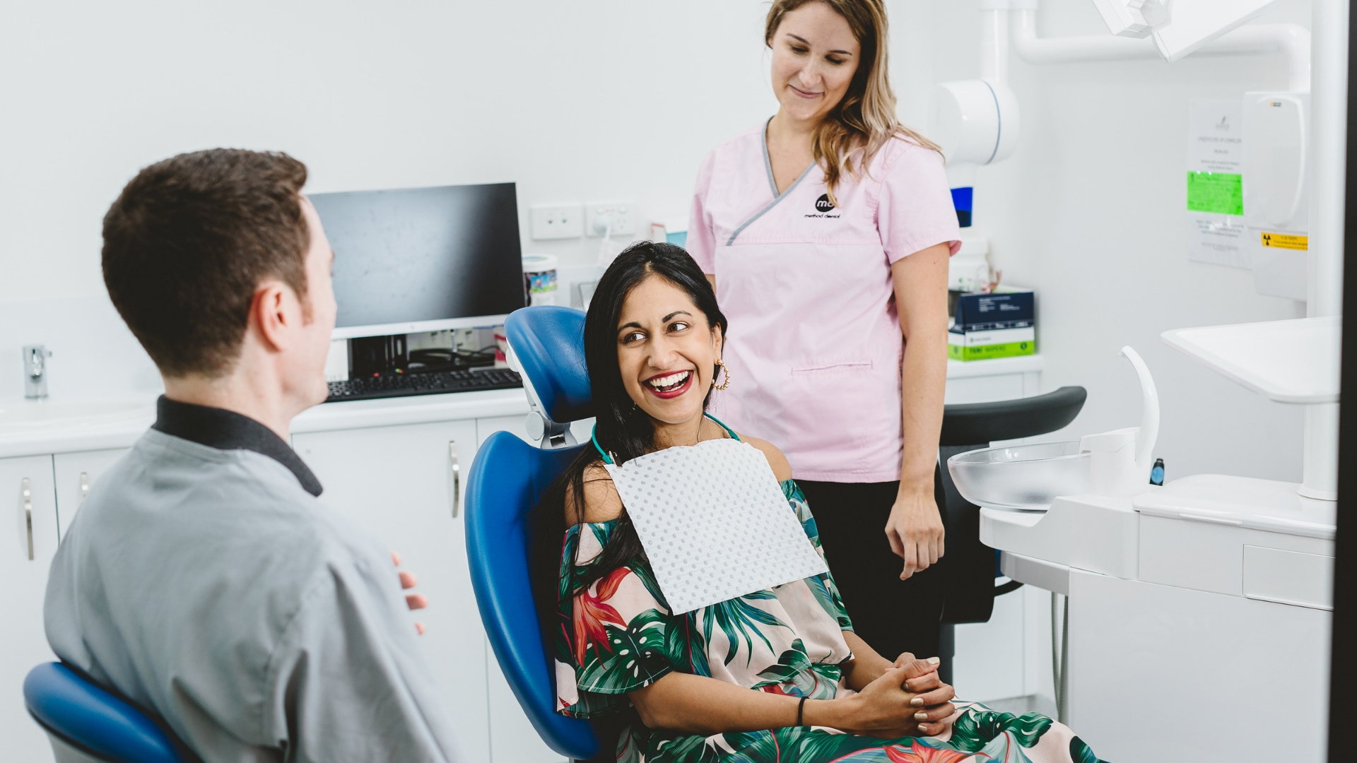 Dr. Grant at Method Dental, Grange, caring for a patient in the surgery