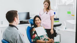 Dr. Grant McGrath consulting a patient at Method Dental