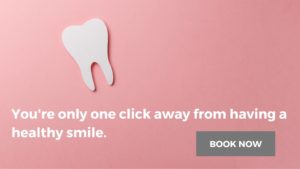 outline of tooth asking people to click to make an appointment
