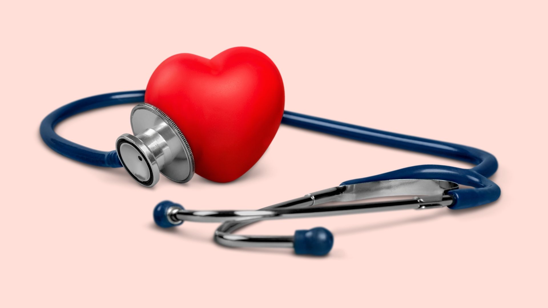 A stethoscope and little cartoon heart to indicate the link between your heart and your general health.