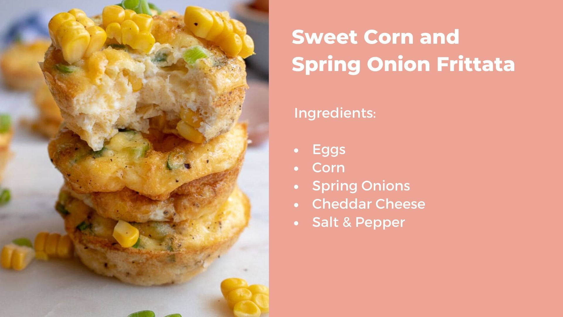 Sweet corn spring onion recipe
