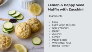 Lemon and zucchini muffins