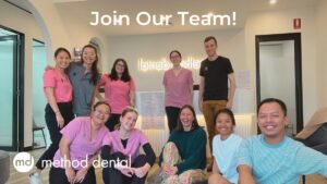 All members of Method Dental pictured with text that says "Join our team!"
